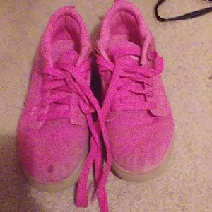 Pink flash shoes